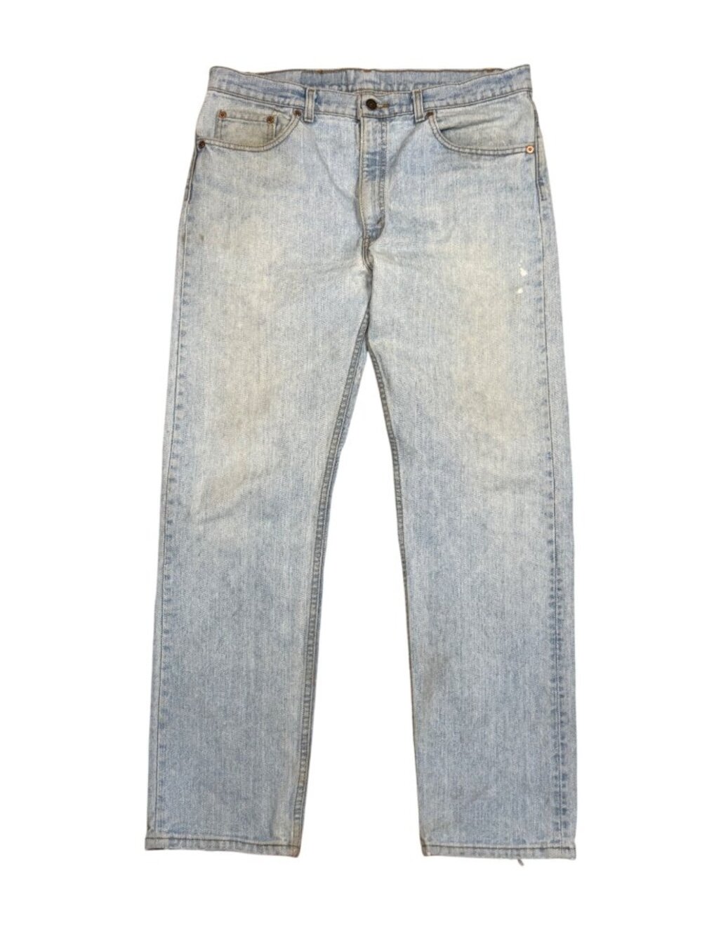 Vintage Levi's 505 Mens Jeans 38x32 Light Wash Made In USA Straight Leg Faded De